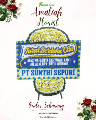 Papan Bunga Duka di Semarang Timur